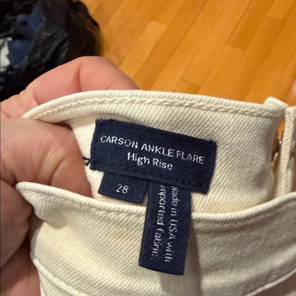 Veronica Beard Cream Women Jeans - Picture 4 of 5